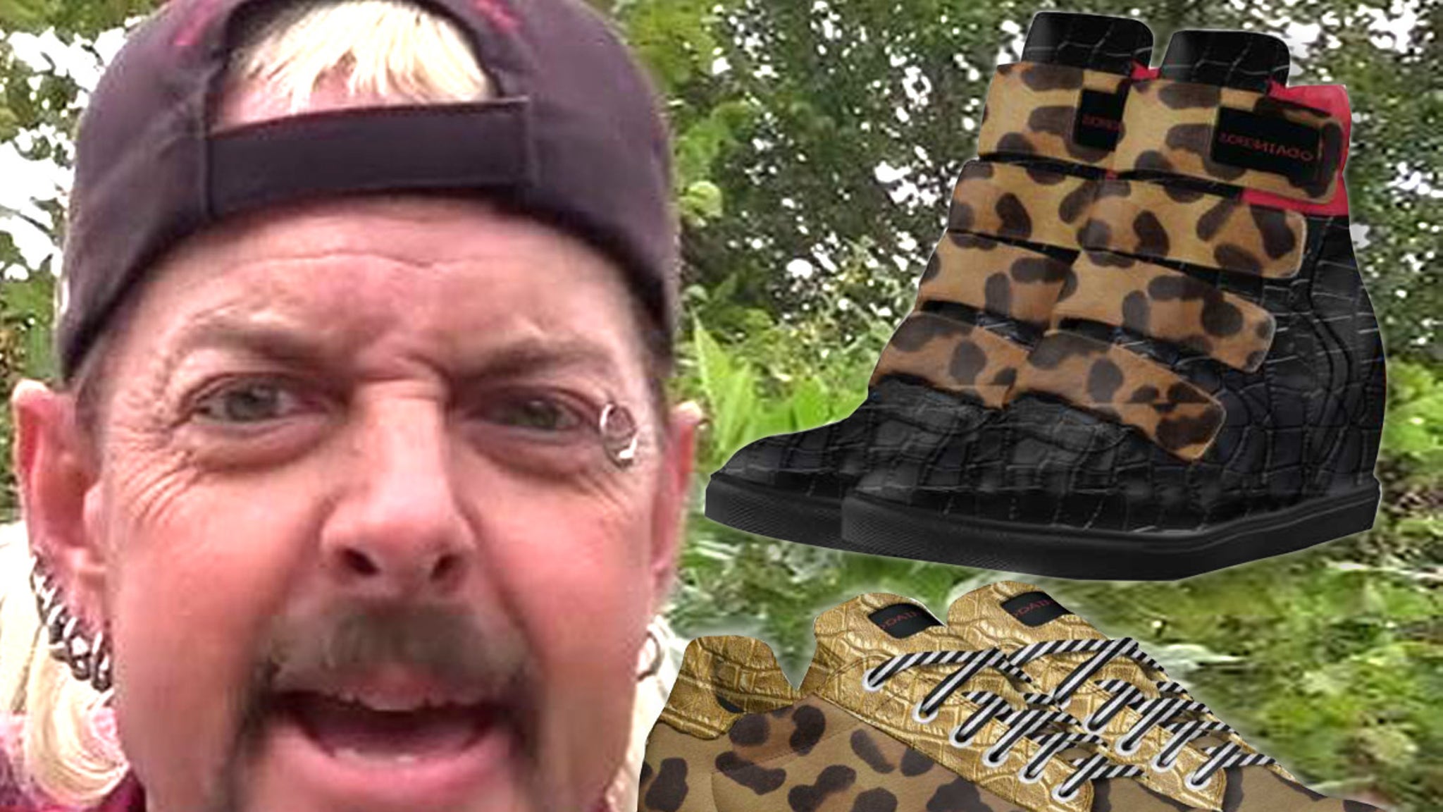 Joe Exotic launching the shoe line for ‘Tiger King’ birthday