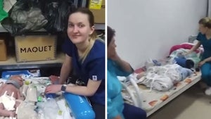 Ukrainian Newborn Babies Moved to Bomb Shelter, Makeshift NICU