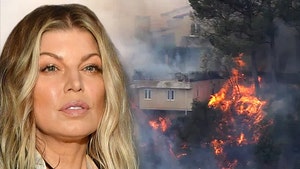 Fergie's House Surrounded by Flames