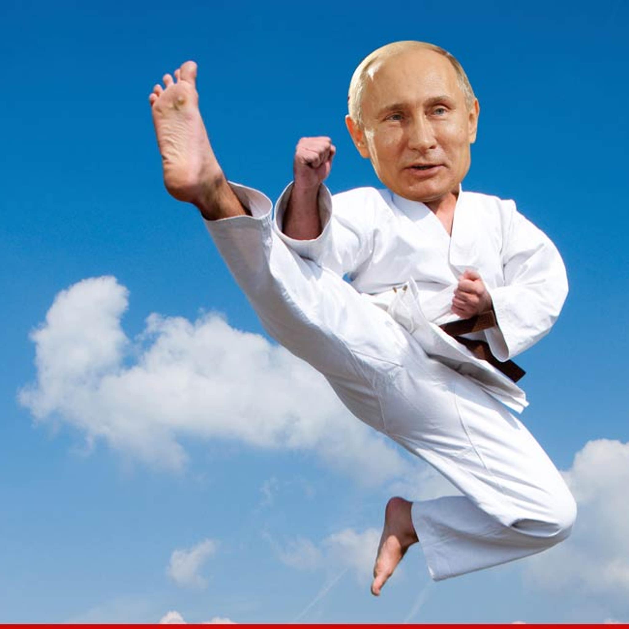 Путин картина в кимоно