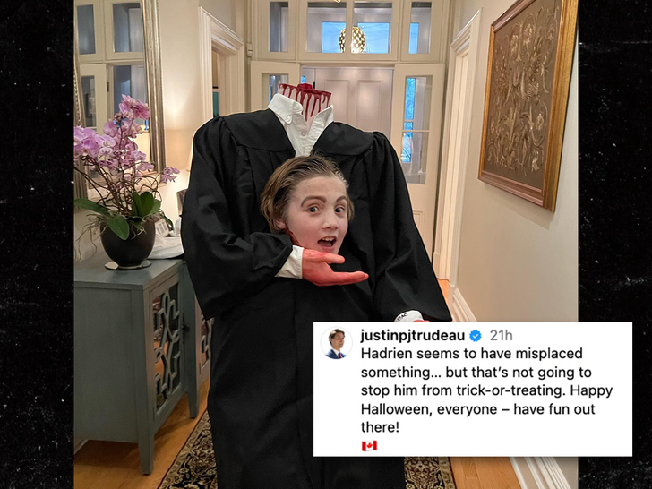 Justin Trudeau Instagram Halloween