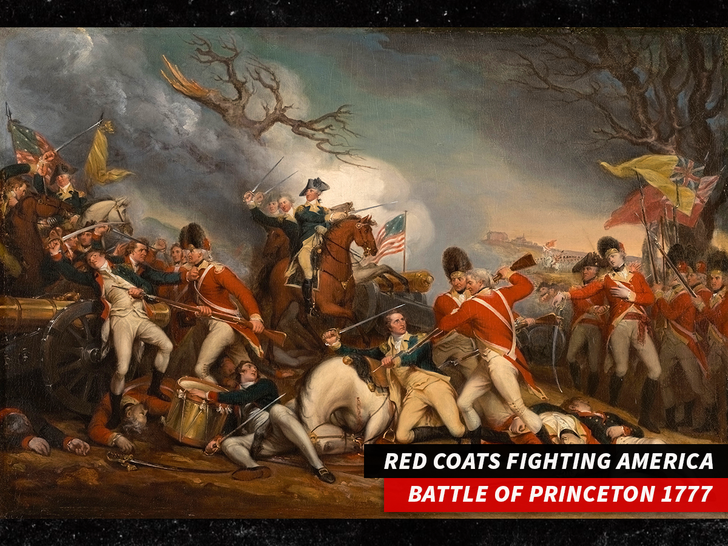 red coats Battle of Princeton 1777 getty