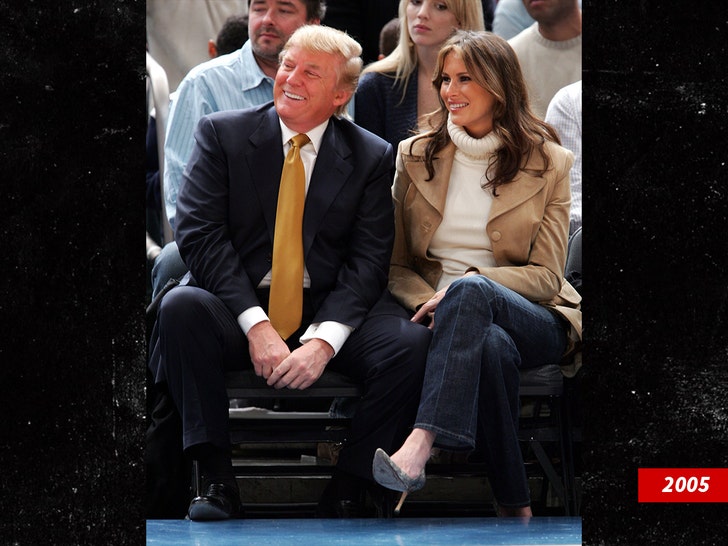 donald trump at knicks game getty 1