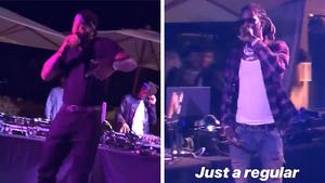 Young Thug and Andre Drummond Perform at Detroit Pistons Malibu Mansion Party