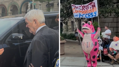 072426 newt gingrich protesters kal