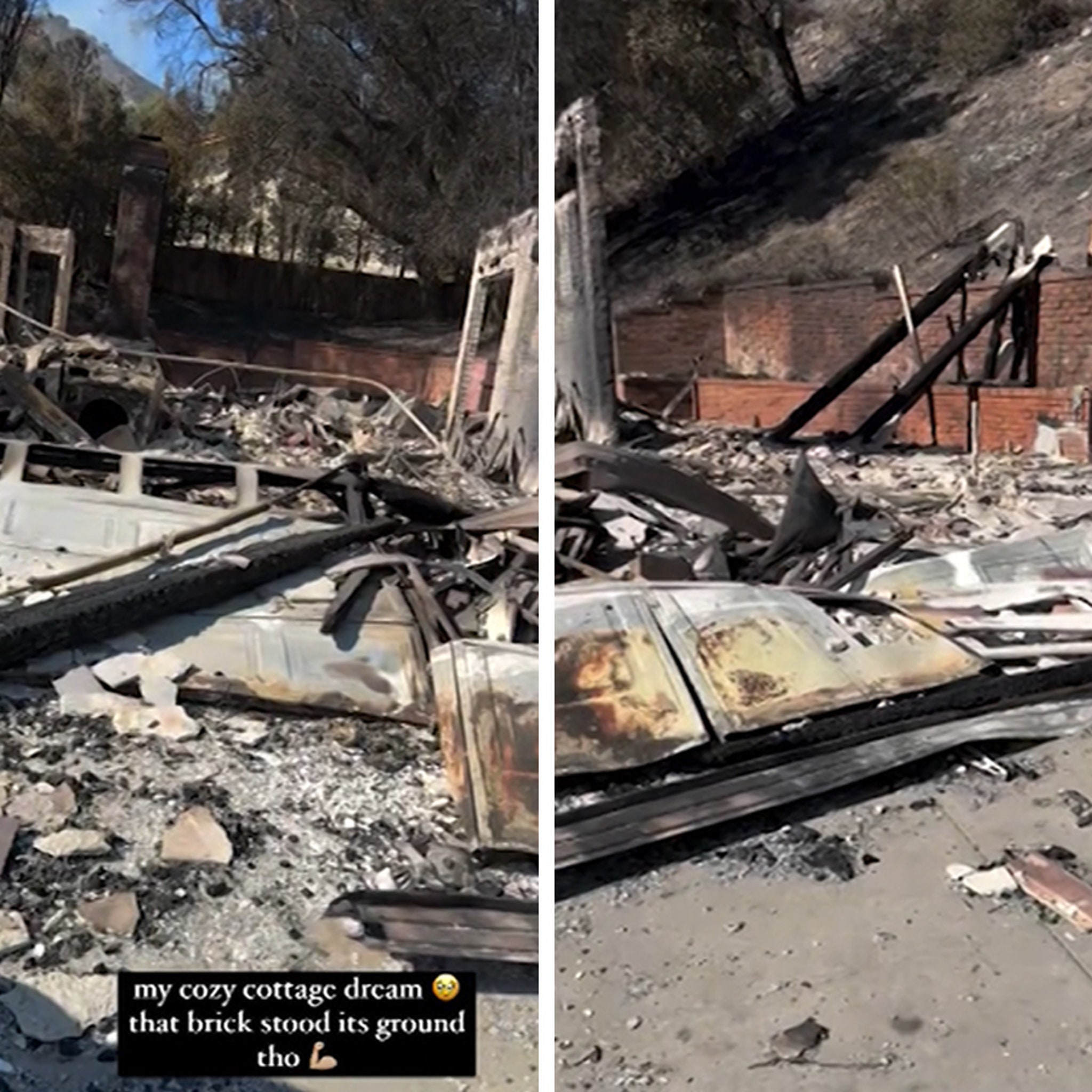 Jhené Aiko Returns to Burned Los Angeles Home, Films Shocking Scene