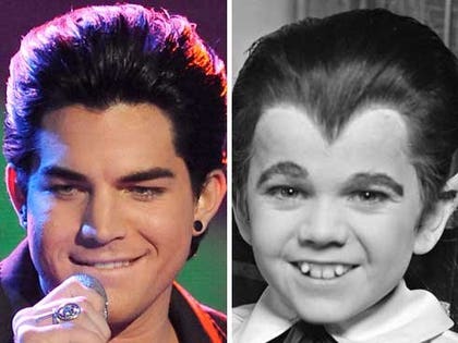 Adam Lambert and Eddie Munster