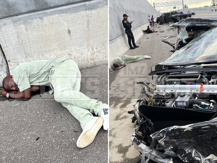 Vontae Davis Crash Scene Photos Show Ex-NFL Star Asleep Near Wrecked Cars