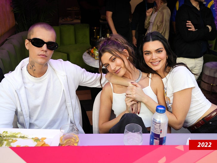 kendall jenner and hailey bieber justin bieber getty 2
