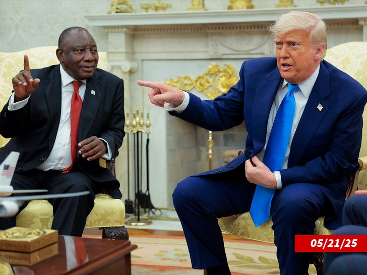 Donald Trump e Cyril Ramaphosa Getty 1