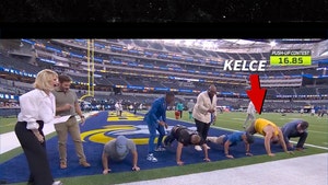 jason kelce with veterans pushup challenger insta 1