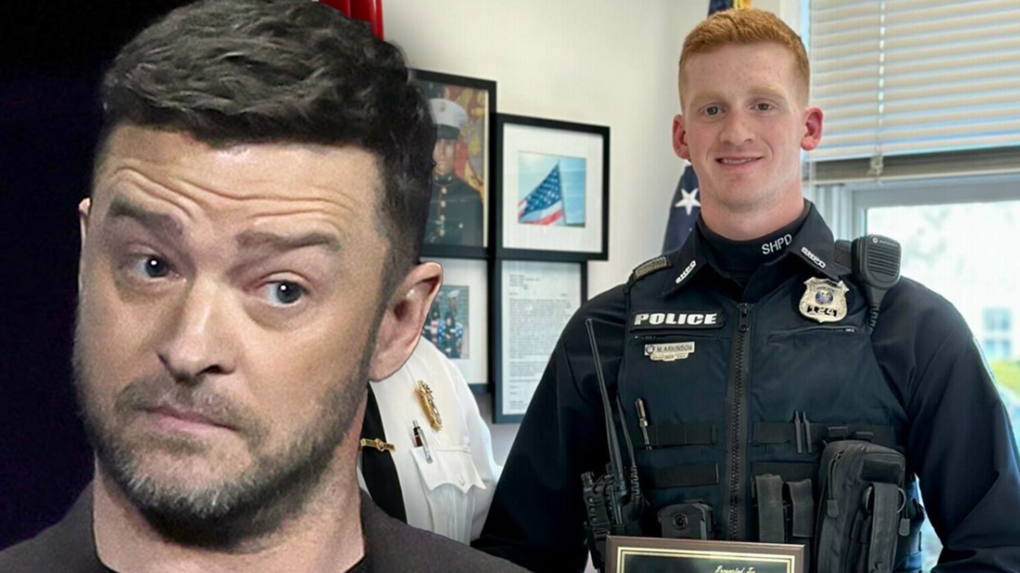 Police arrest singer Justin Timberlake's DWI Officer of the Year