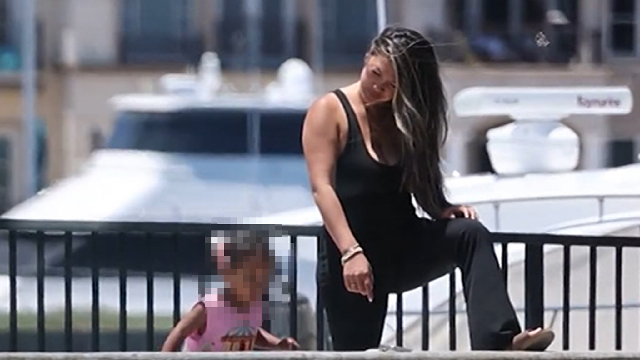 Diddy's Baby Mother Dana Tran Stretches with Toddler Daughter After Scary Illness