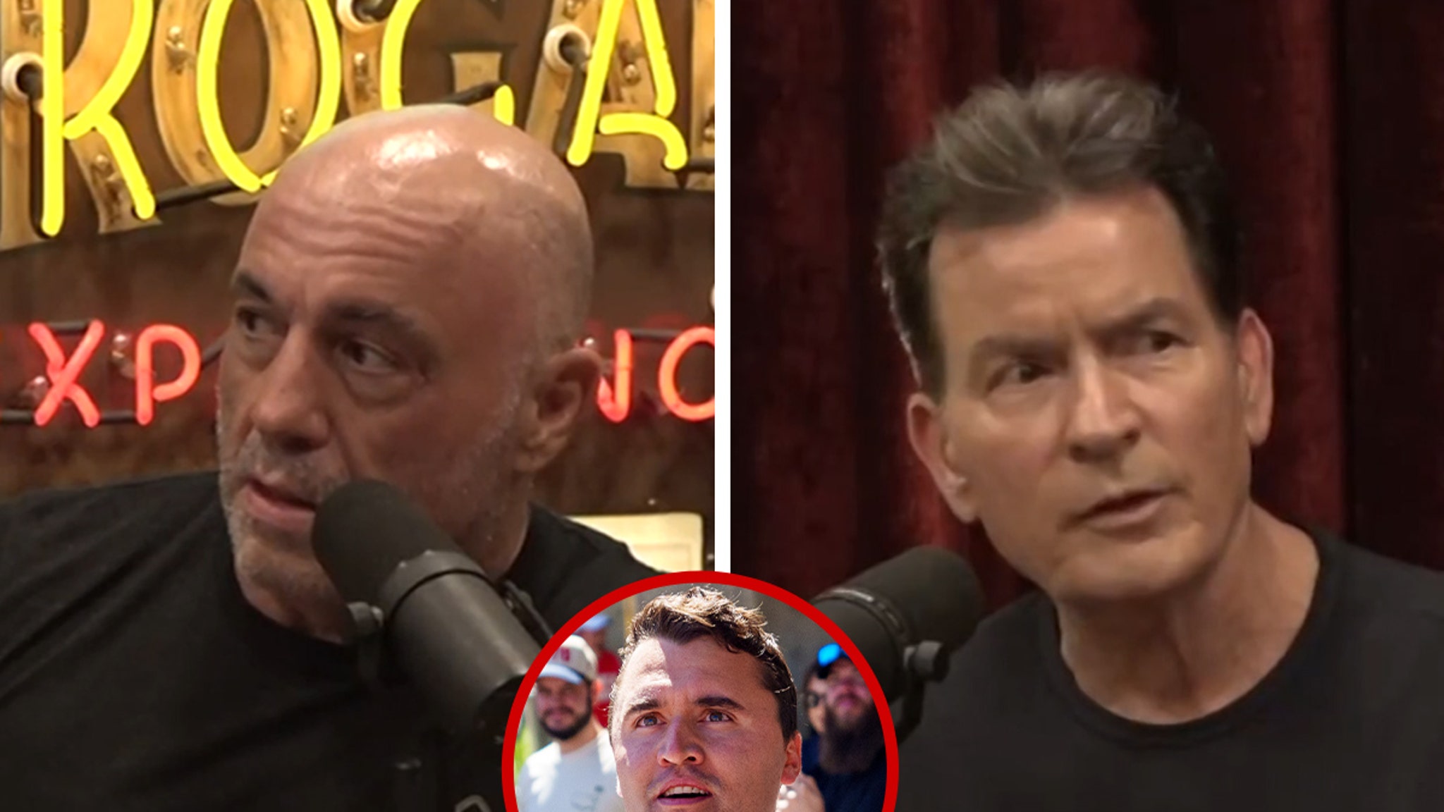 Charlie Sheen & Joe Rogan React to Charlie Kirk’s Fatal Shot on ‘Joe Rogan Experience’