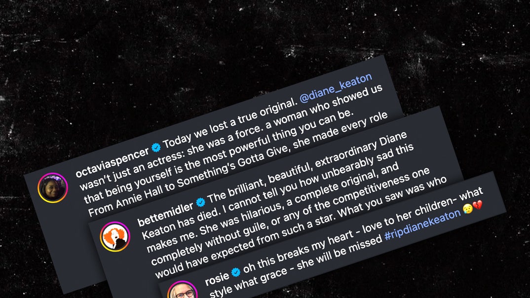 diane keaton tributes instagram x composite