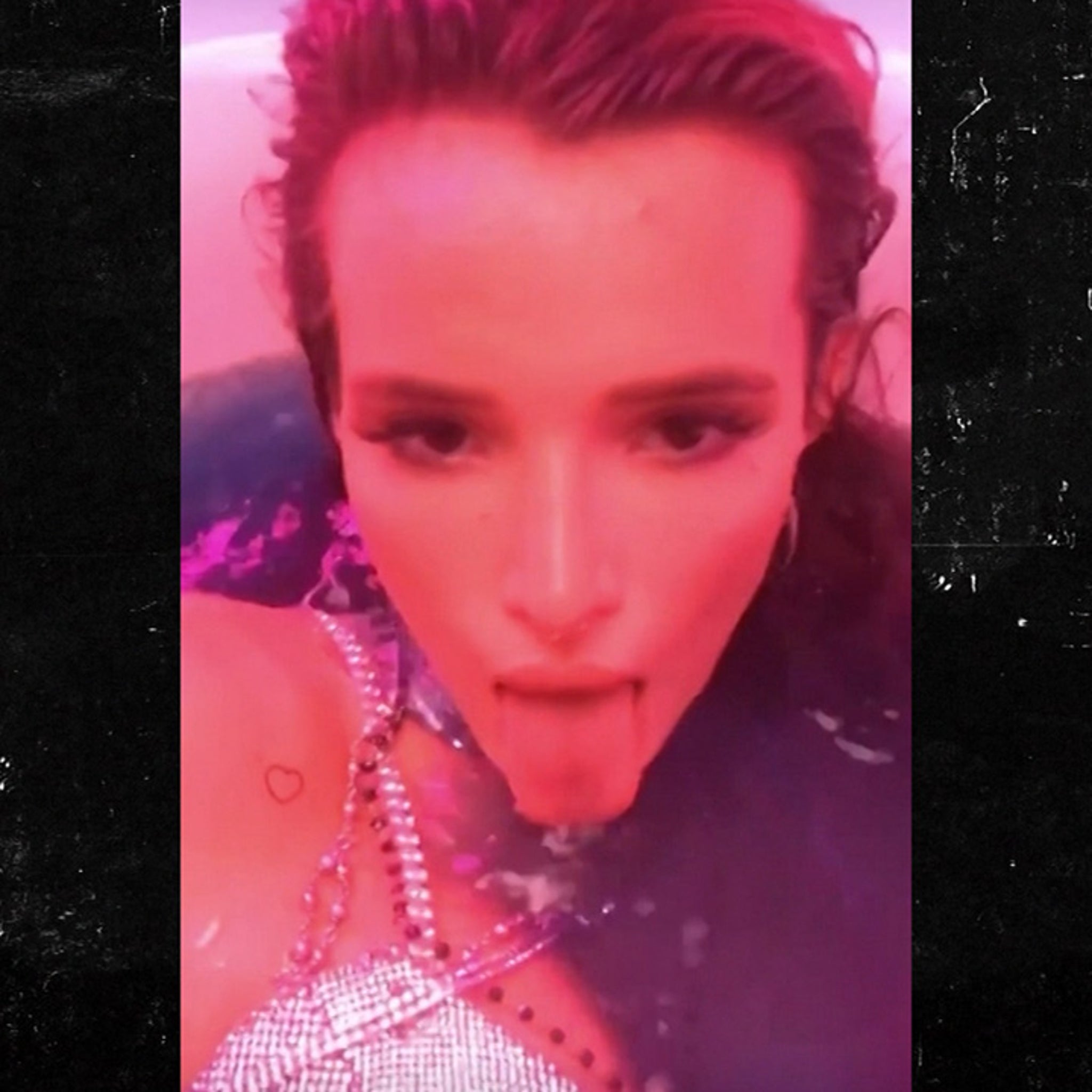 Bella Thorne Makes a Splash in Hot Bathtub Music Video Shoot