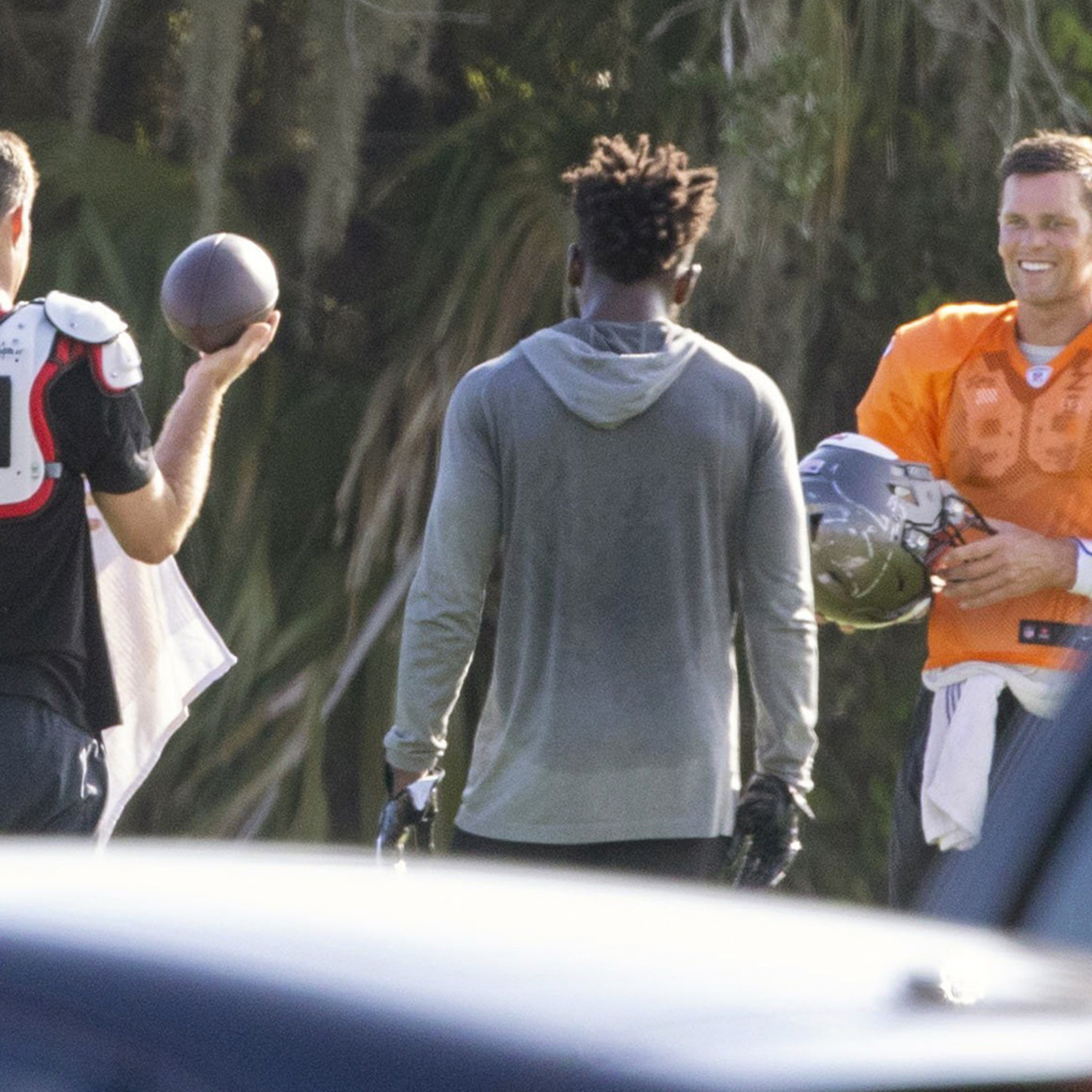 Tom Brady All Smiles At Buccaneers Workout Despite COVID-19 Concerns photo