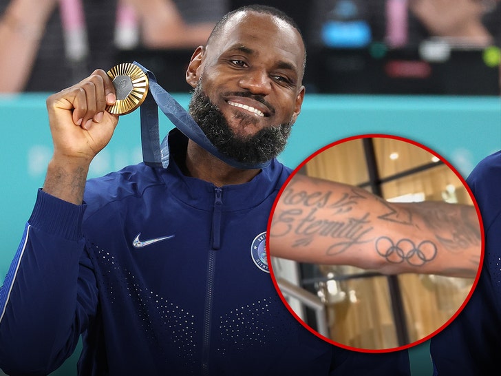 LeBron James Gets New Tattoo Of Olympic Rings