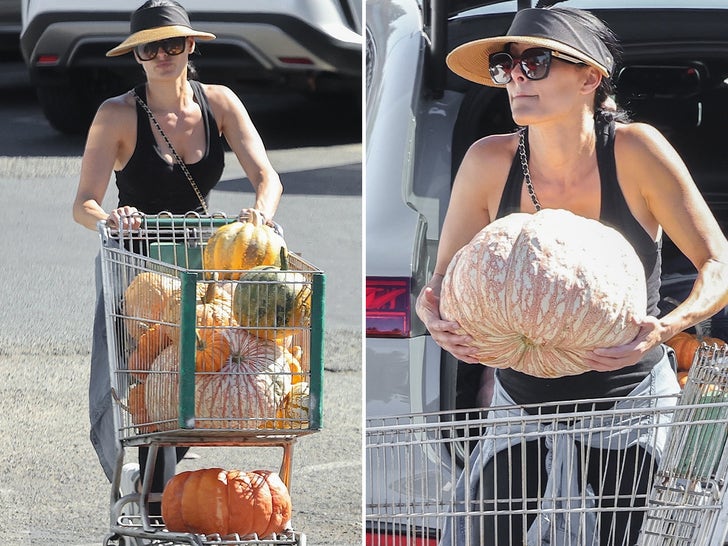 Nikki Garcia Stocks Up on Pumpkins in Napa