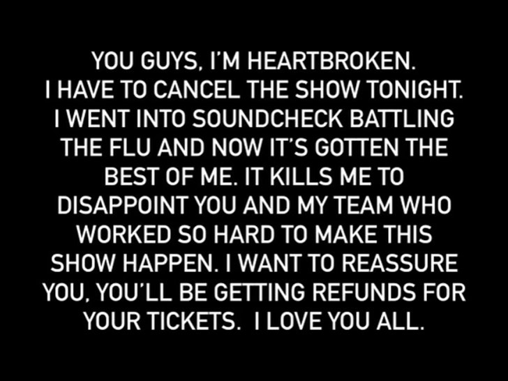 Justin Timberlake cancela el concierto en Ohio, culpa a la gripe