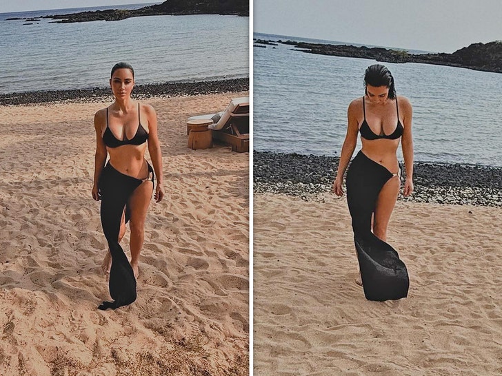kim kardashian at the beach insta 5