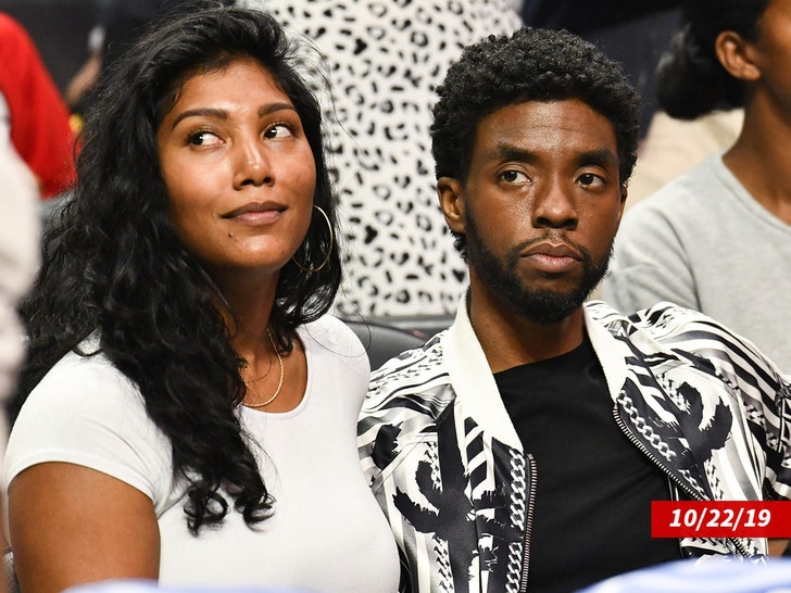 taylor simone ledward chadwick boseman getty