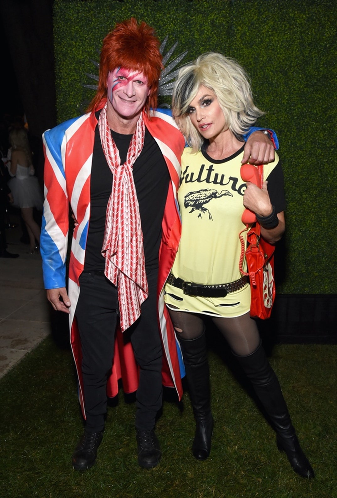 Rande Gerber and Cindy Crawford as David Bowie and Debbie Harry