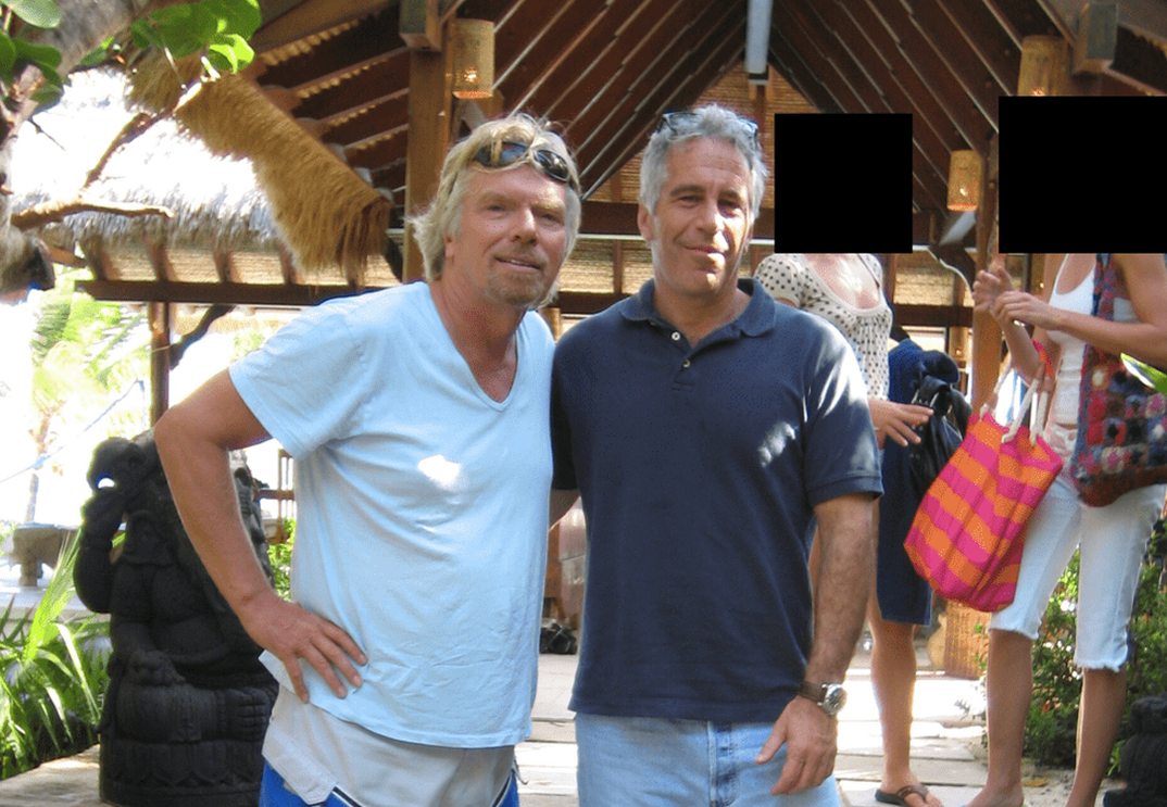 Jeffrey Epstein and Richard Branson