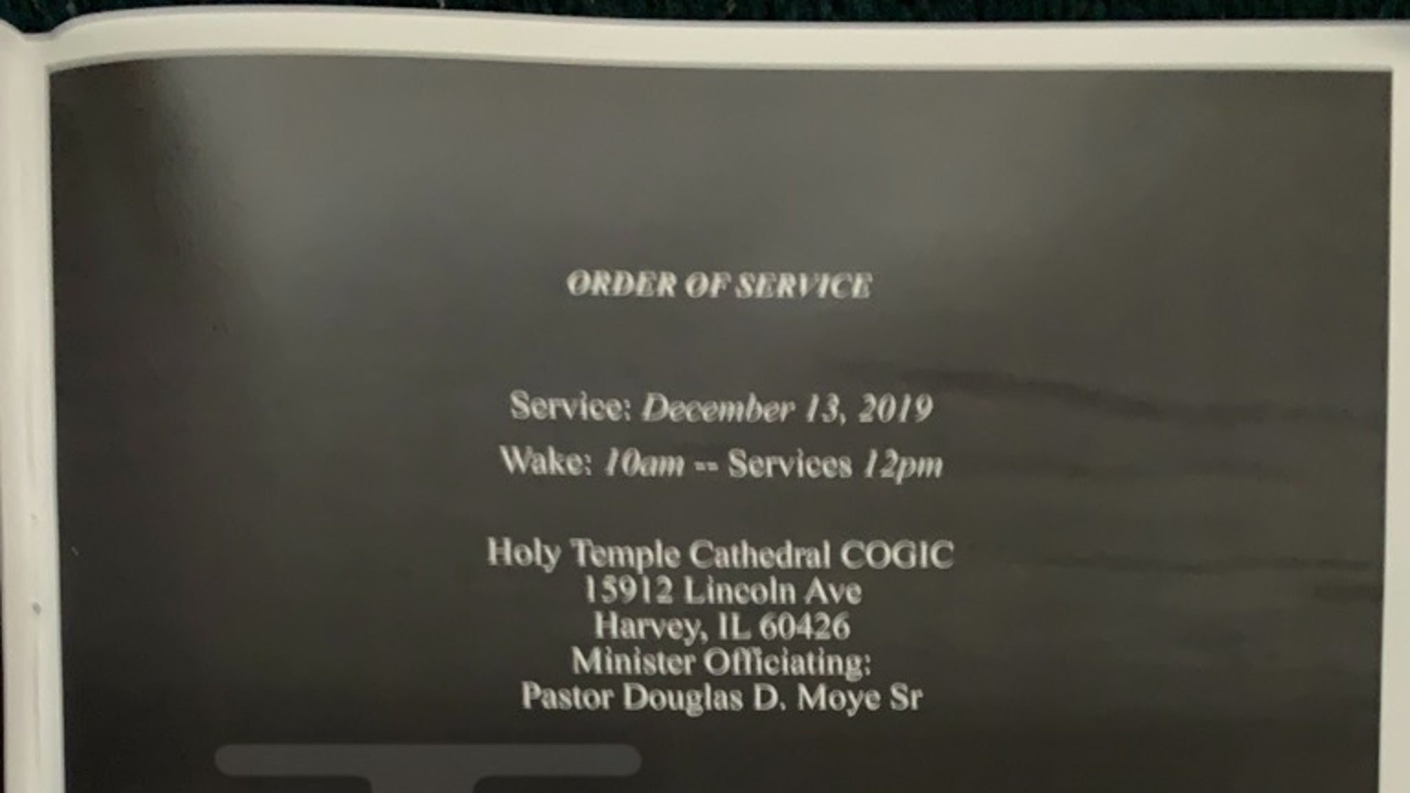 Juice WRLD Funeral Program