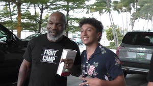 Mike Tyson All Smiles, Greets Fans in Miami After Punching Man on Plane