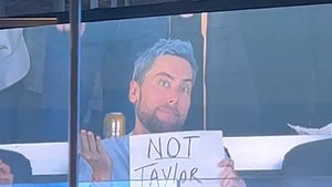 Lance Bass Trolls NFL with 'Not Taylor Swift' Sign During Chargers Game