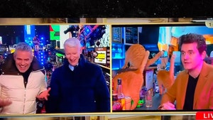 John Mayer Sends Anderson Cooper, Andy Cohen Into Laughing Fit at NYE Cat Cafe