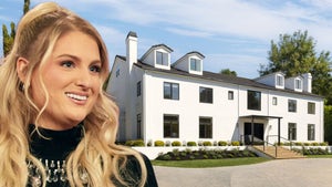 Meghan Trainor Next To Her Encino Home