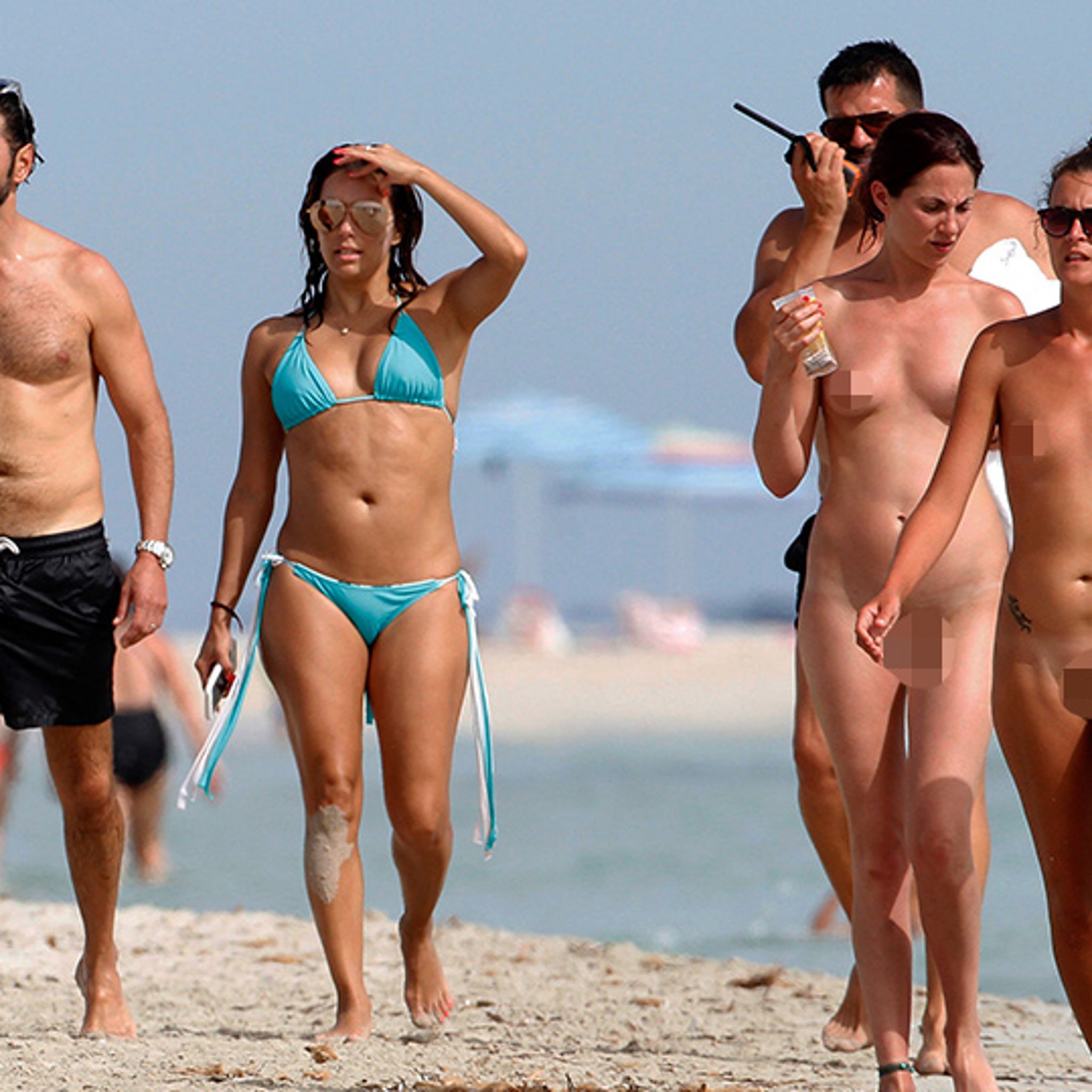 Eva Longoria Missed the Memo on Nude Beaches