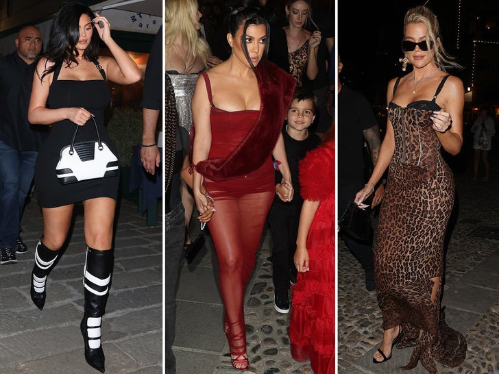 Kardashian Family in Italy for Kourtney's Wedding