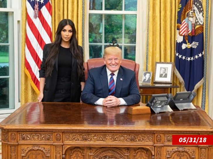 Kim Kardashian, Donald Trump, bureau ovale