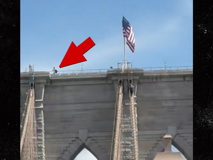 naked man jumps off brooklyn bridge sub x 1