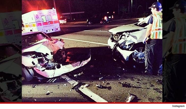 The Rock's Mom -- Car Smashed by Drunk Driver in :: 0810-the-rock-car-crash-instagram-4