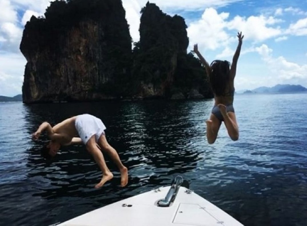 Ansel Elgort & Violetta Komyshan