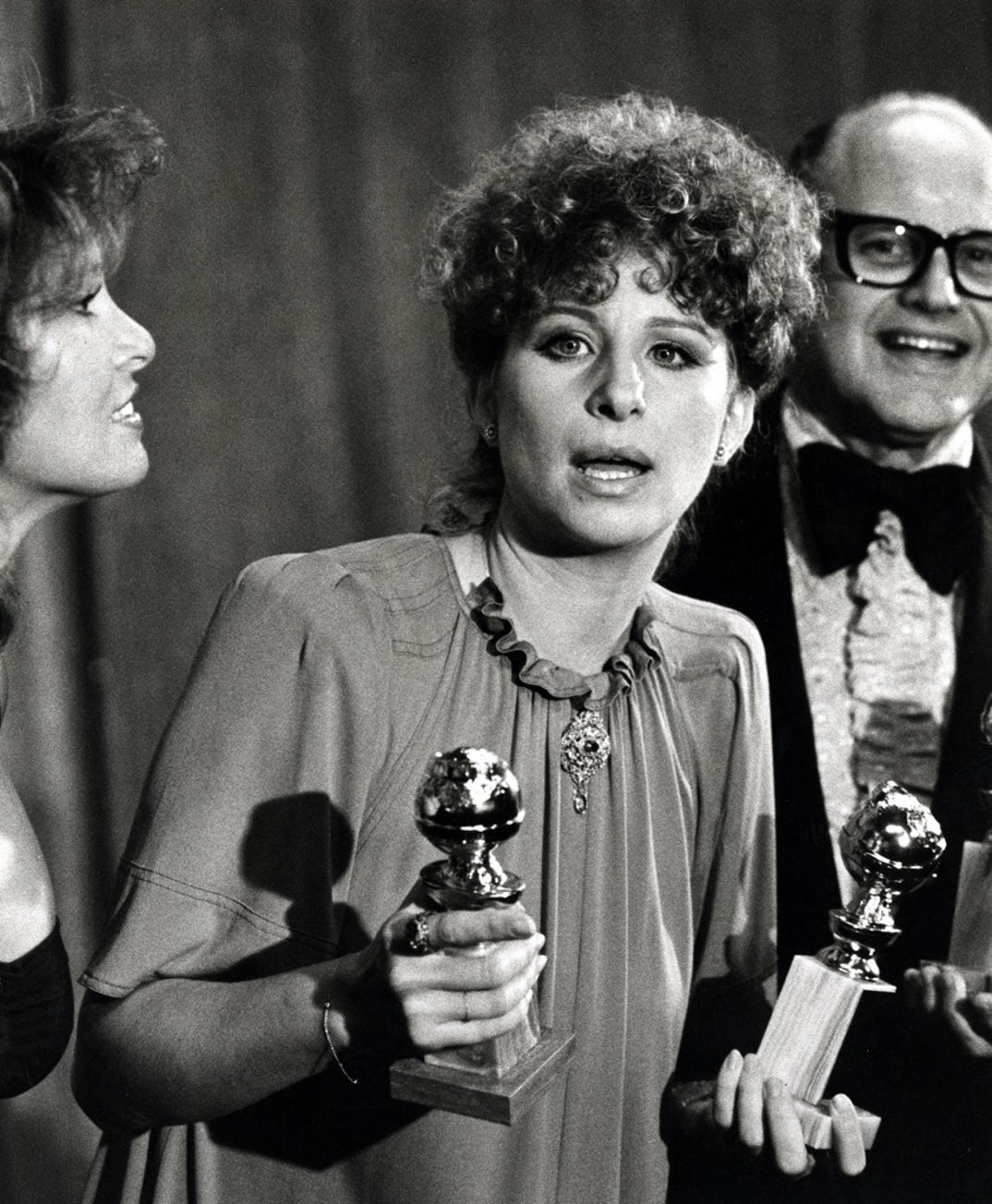 1977 -- Barbra Streisand during The 34th Annual Golden Globe Awards at Beverly Hilton Hotel in Beverly Hills, California. She took home two Golden Globes this year.