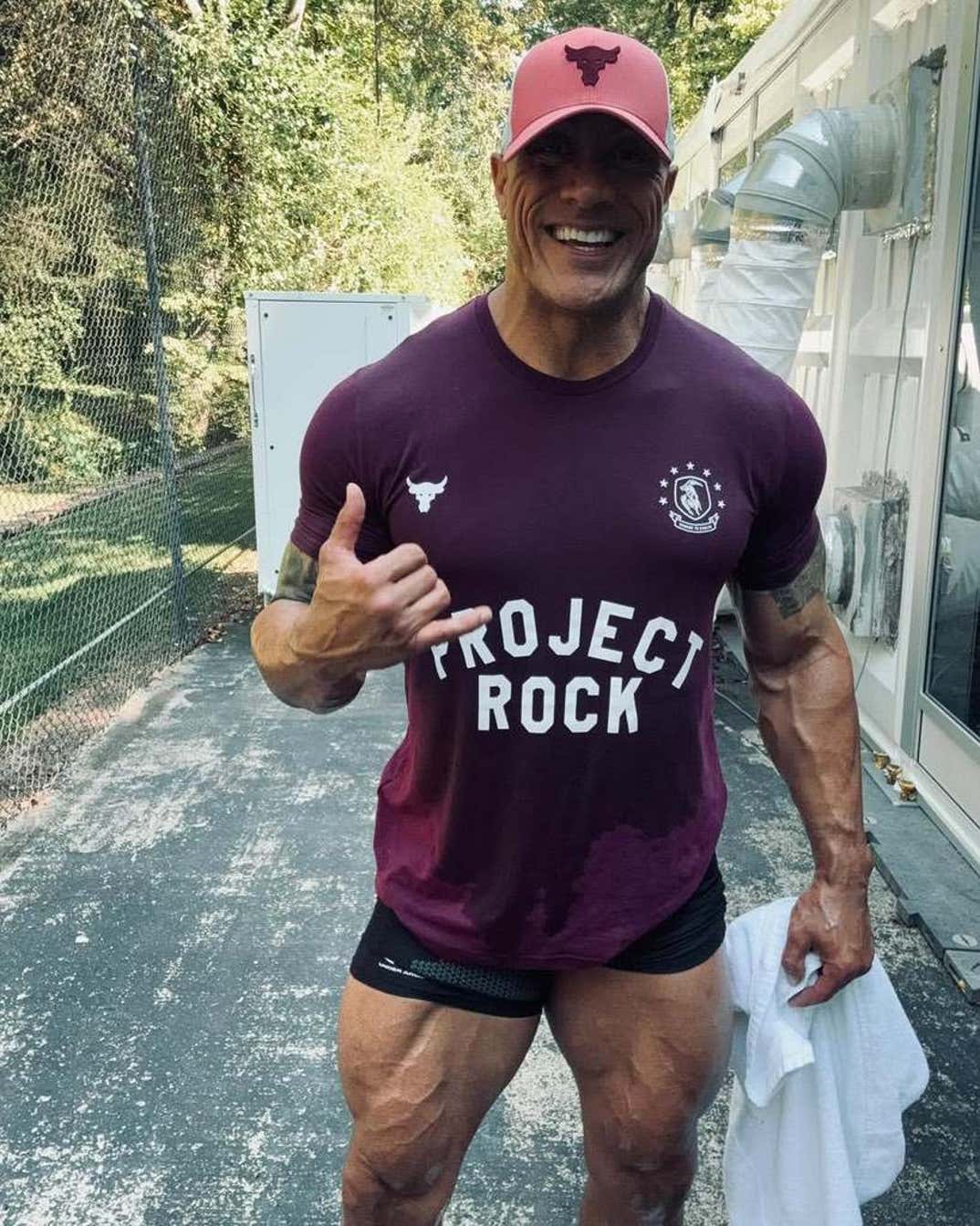 Dwayne Johnson Workout Shots 13