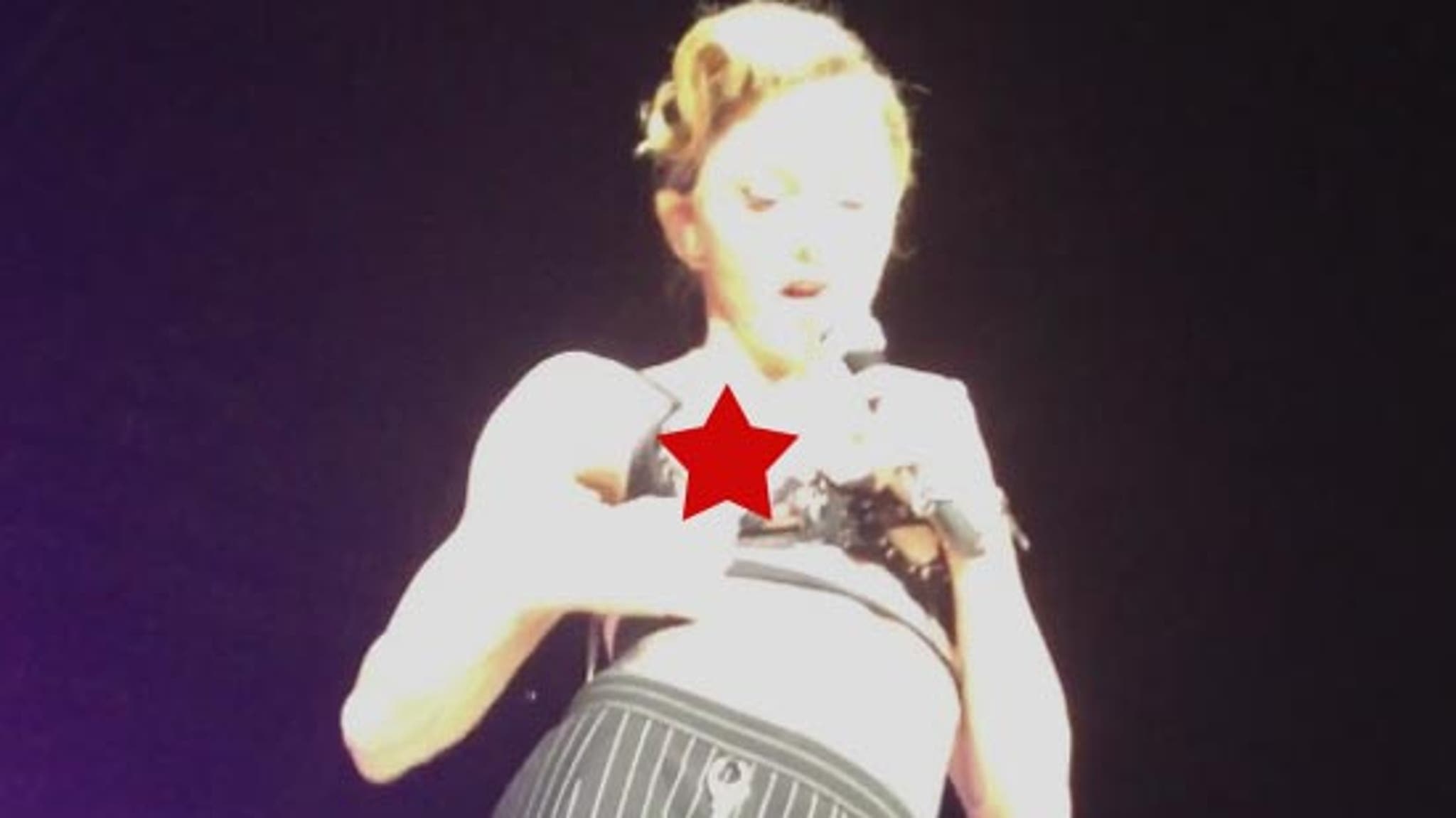 Madonna -- 53-Year Old Nip Slip in Istanbul ... 