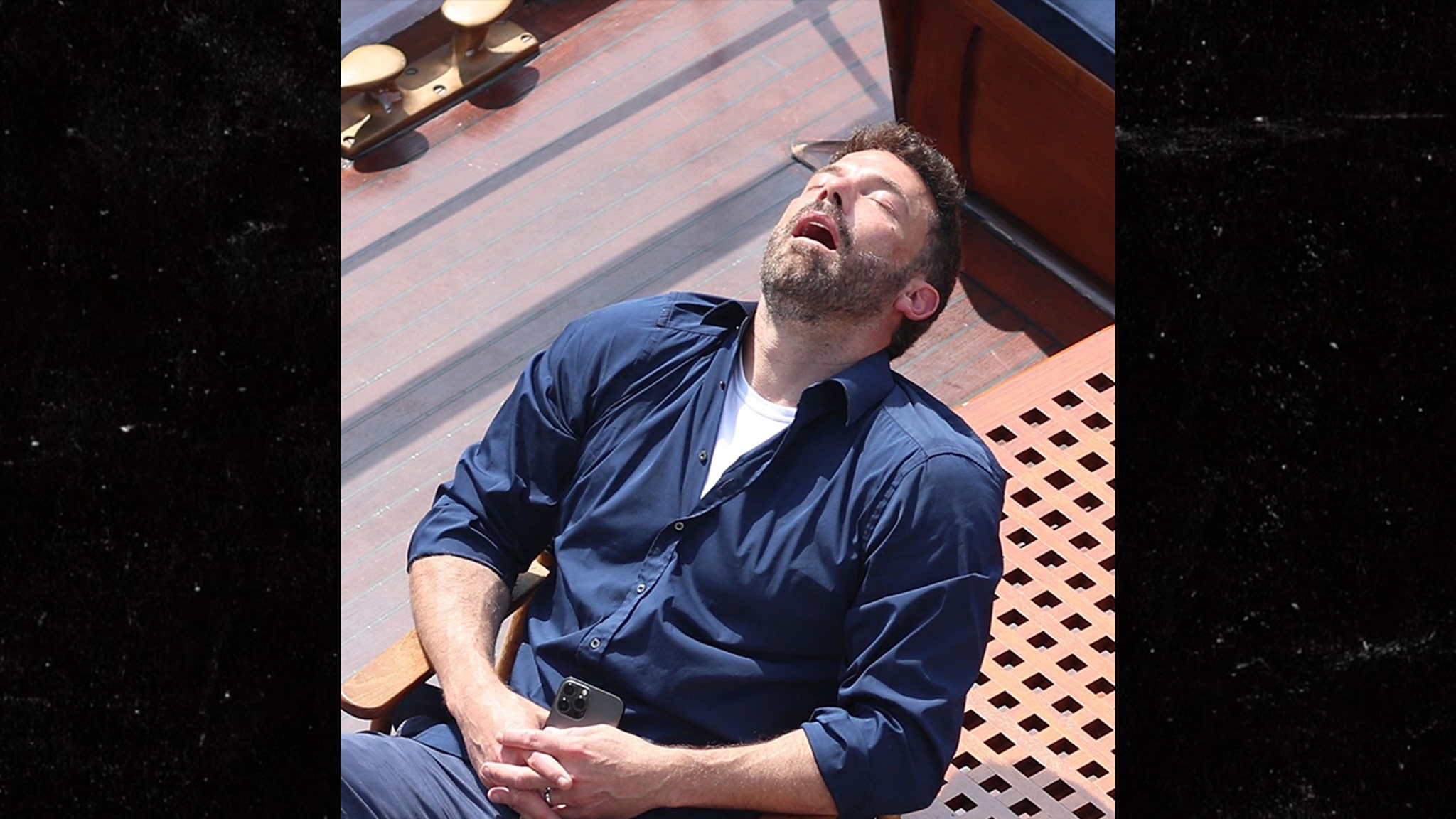 Ben Affleck falls asleep on a boat in France during J Lo's honeymoon