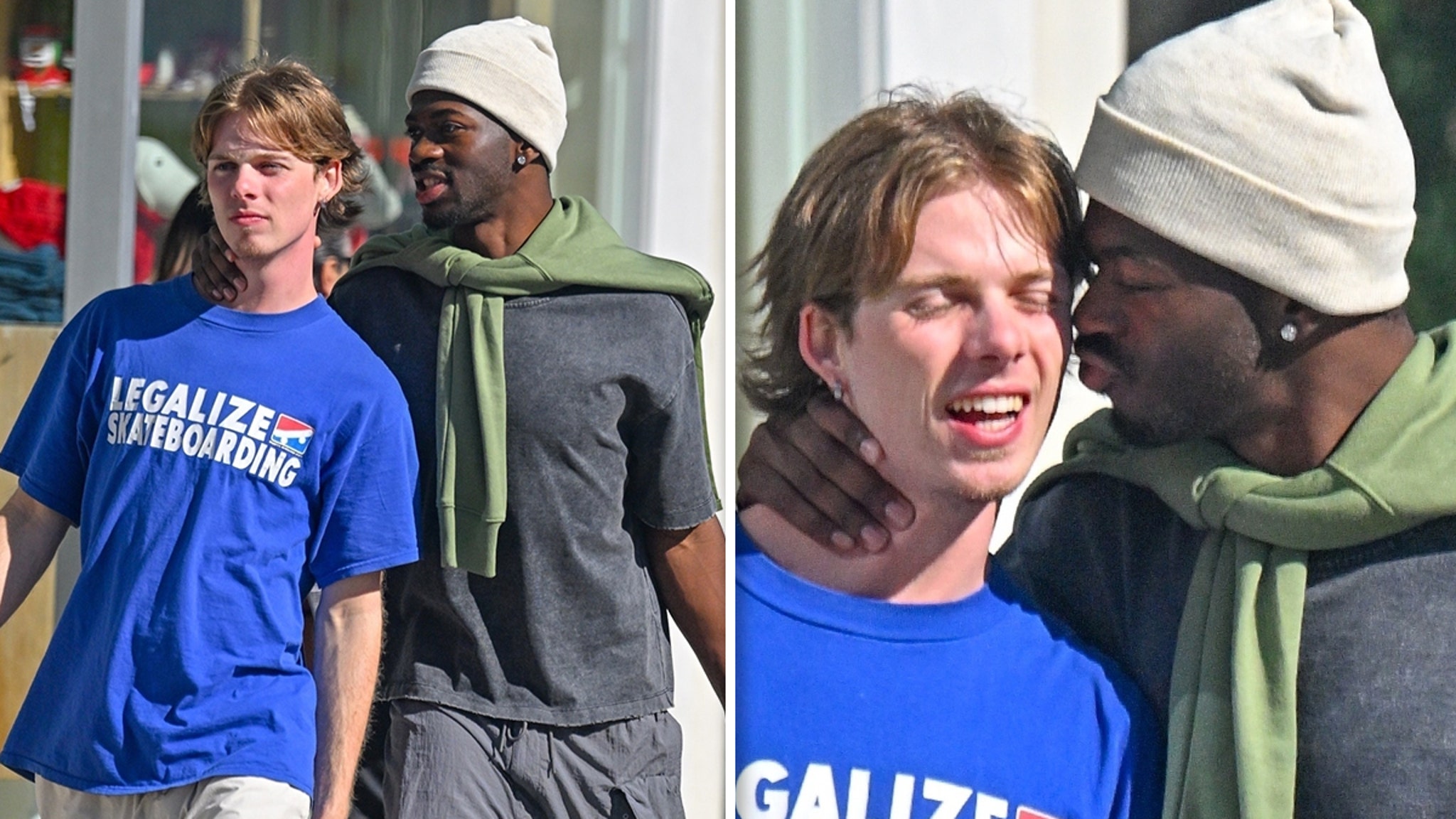 Lil Nas X Kisses Musician Cody Jon in Los Angeles