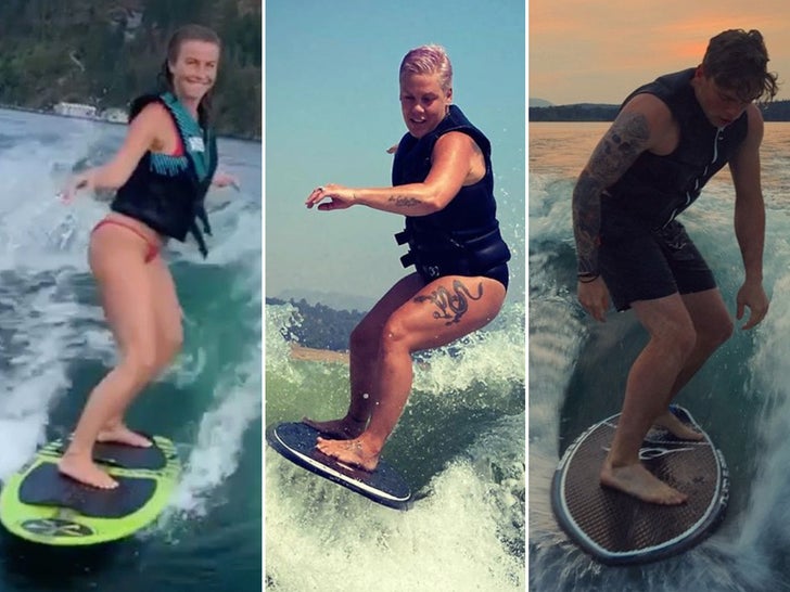 Wakesurfing Celebs -- Ride The Wave!