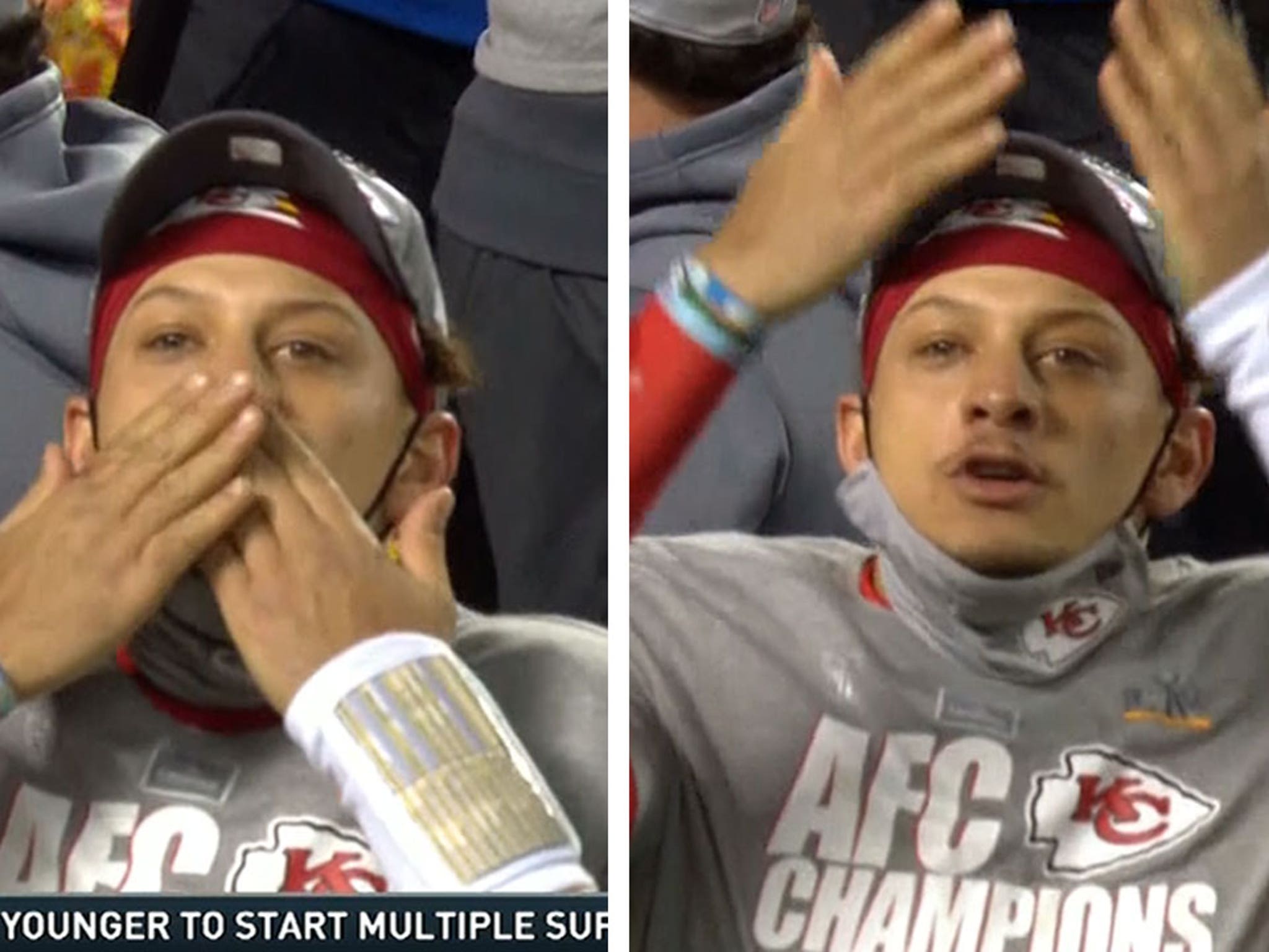 Patrick Mahomes Blows Kisses To His Girlfriend Brittany Matthews