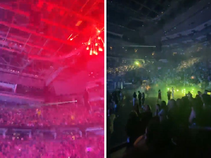 Fans de Dua Lipa encendieron fuegos artificiales dentro de un concierto en Toronto, la policía investiga