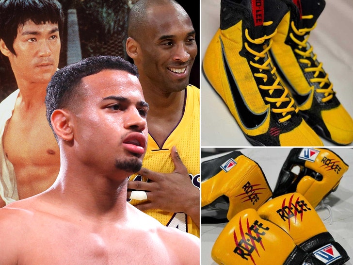 Boxing Star Rolly Romero Cops Custom Bruce Lee Kobe Bryant Gear For Fight