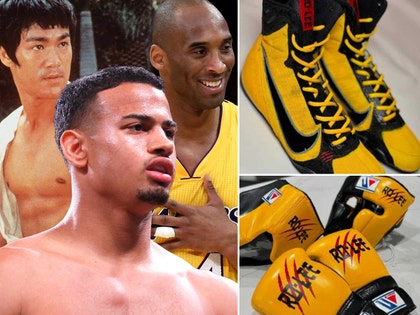 bruce lee kobe bryant Rolando Rombero,gloves shoes