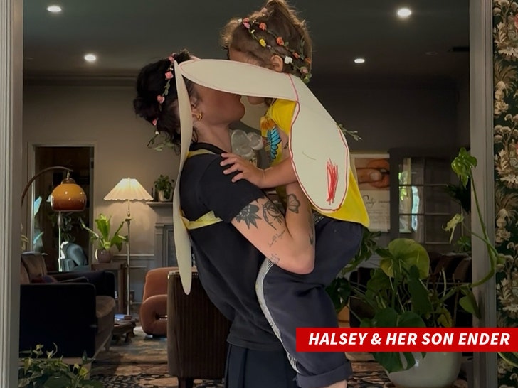 Halsey and her son Ender instagram
